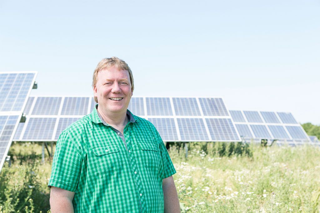 Karl-Heinz Zurhold has solar panels on a former landfill and is part of the Virtual Power Plant