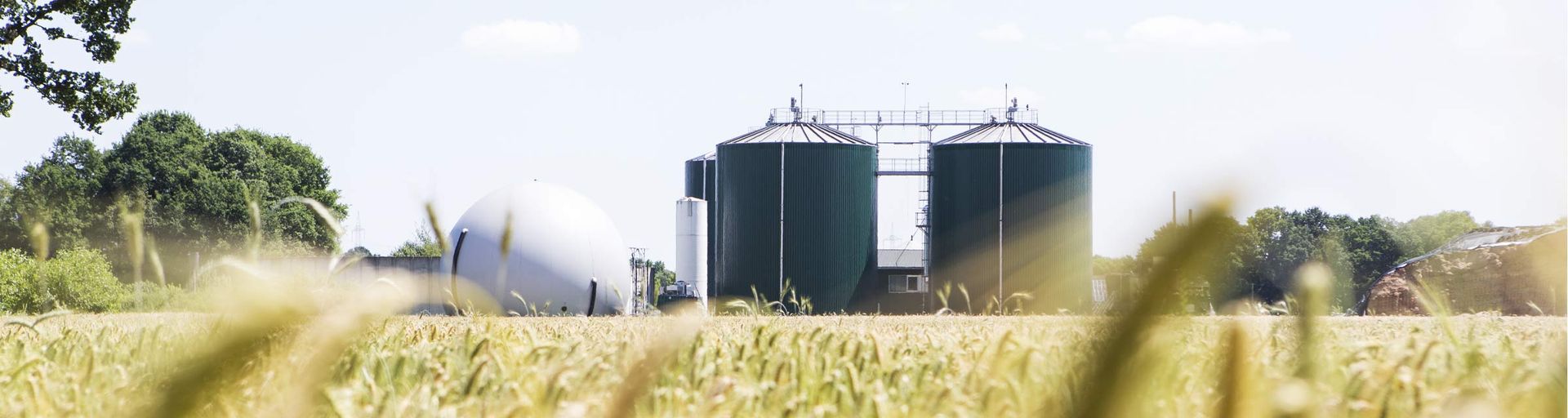 Biogas plant of Energielandwerker a customer of Next Kraftwerke.