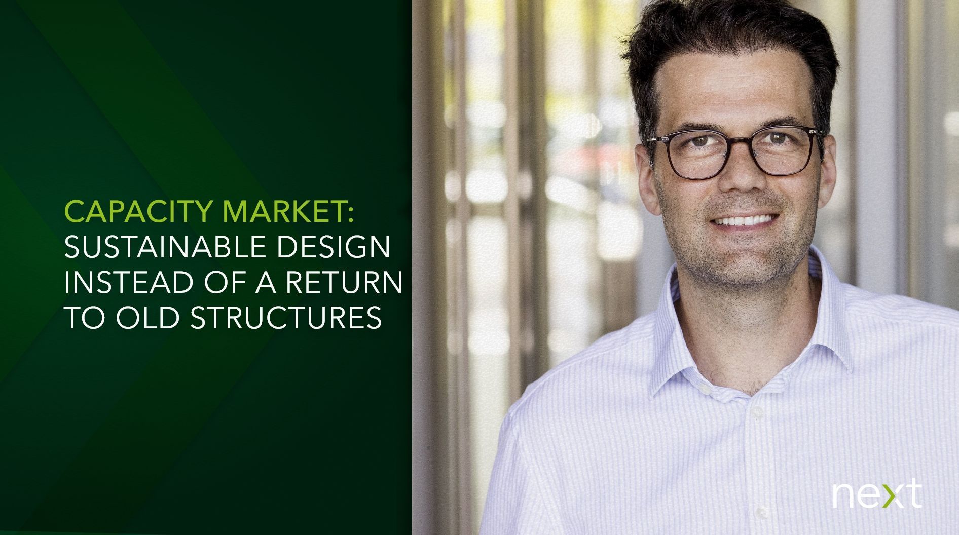 Blogpost Capacity market: Marc Ruehs