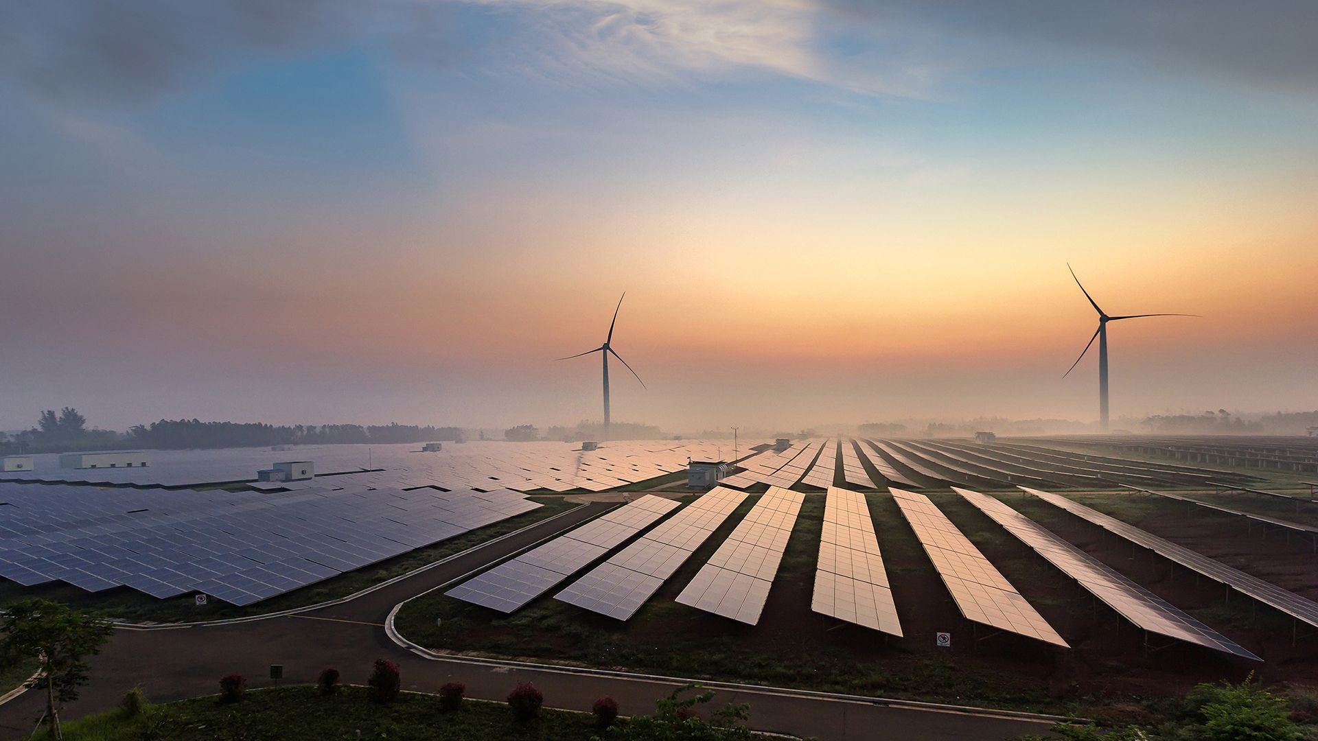 Erneuerbare Energien Wind und Solarkraft